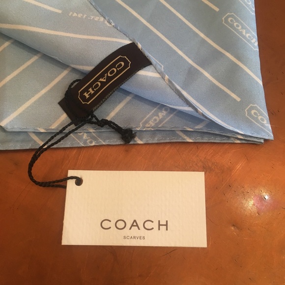 🌲COACH SILK SCARF WITH TAGS🌲 - Picture 1 of 6
